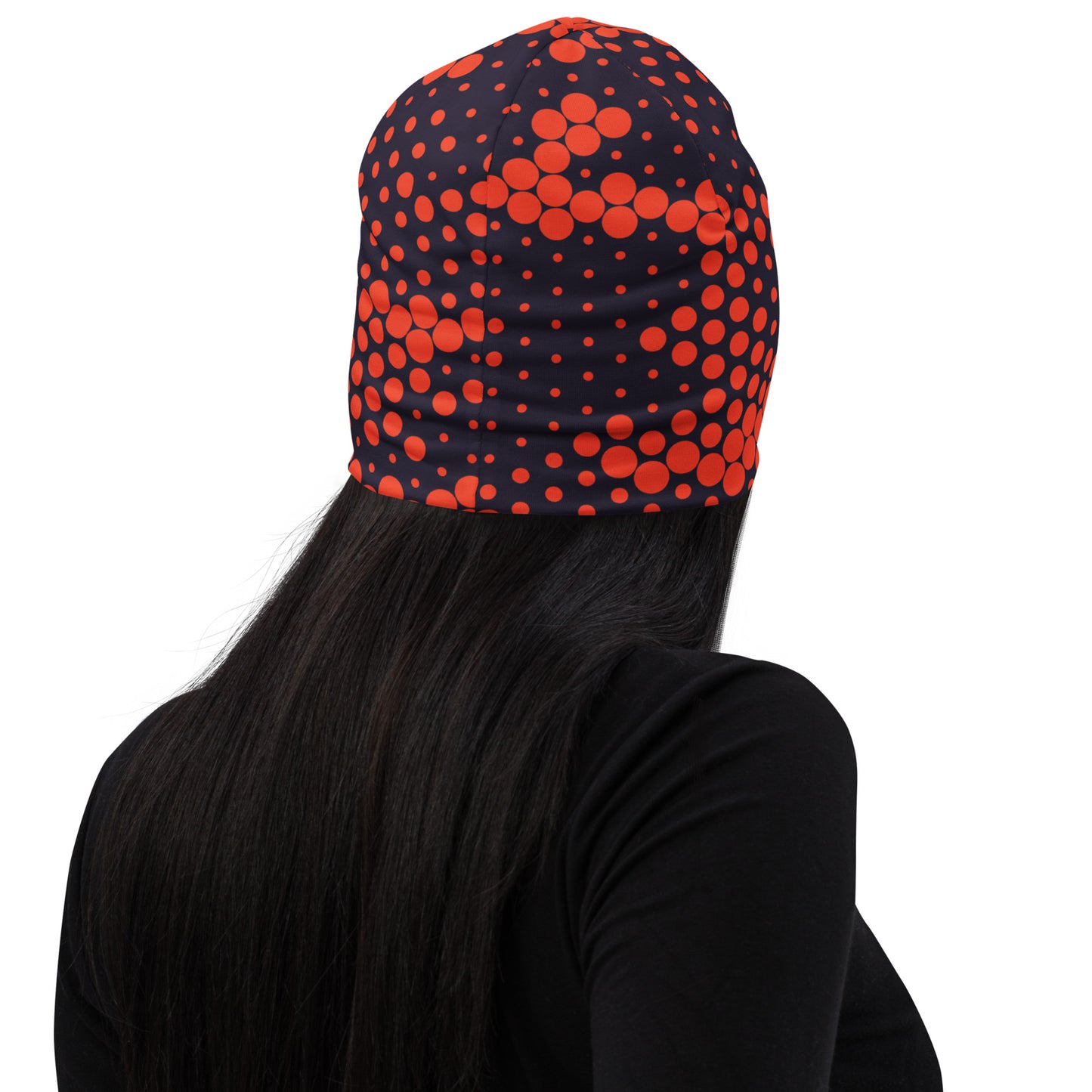 Camouflage Beanie | Orange & Blue Digital