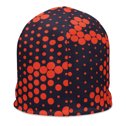 Camouflage Beanie | Orange & Blue Digital