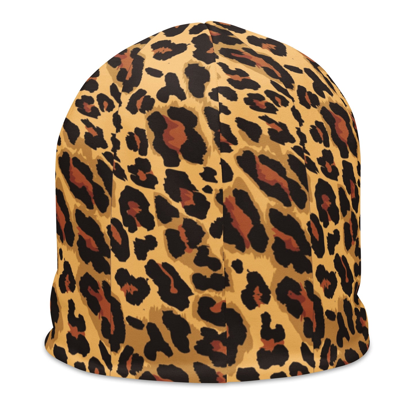 Leopard Print Beanie | Classic Brown and Black