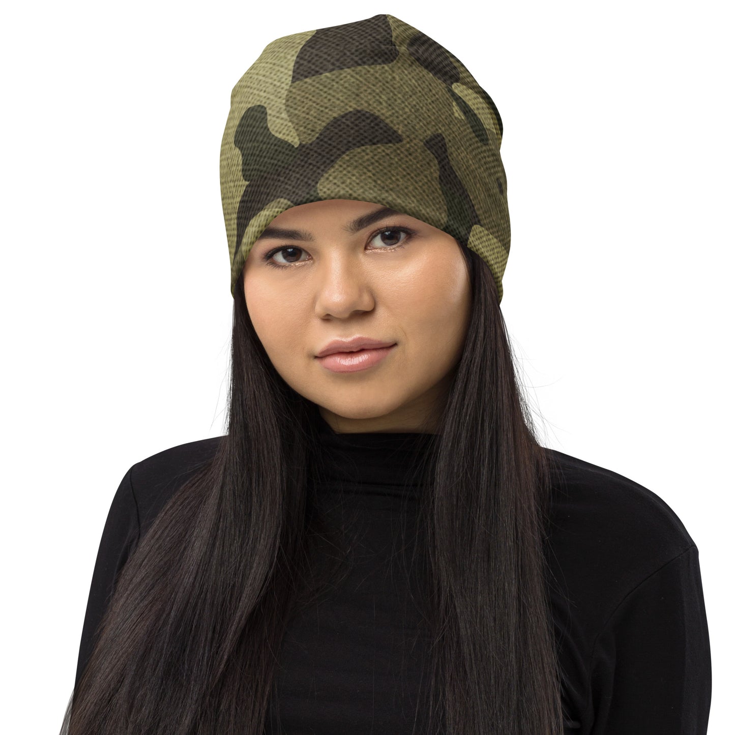 Camouflage Beanie | Green Fabric Design