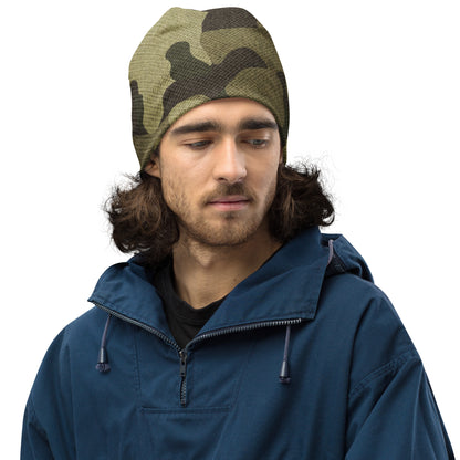 Camouflage Beanie | Green Fabric Design