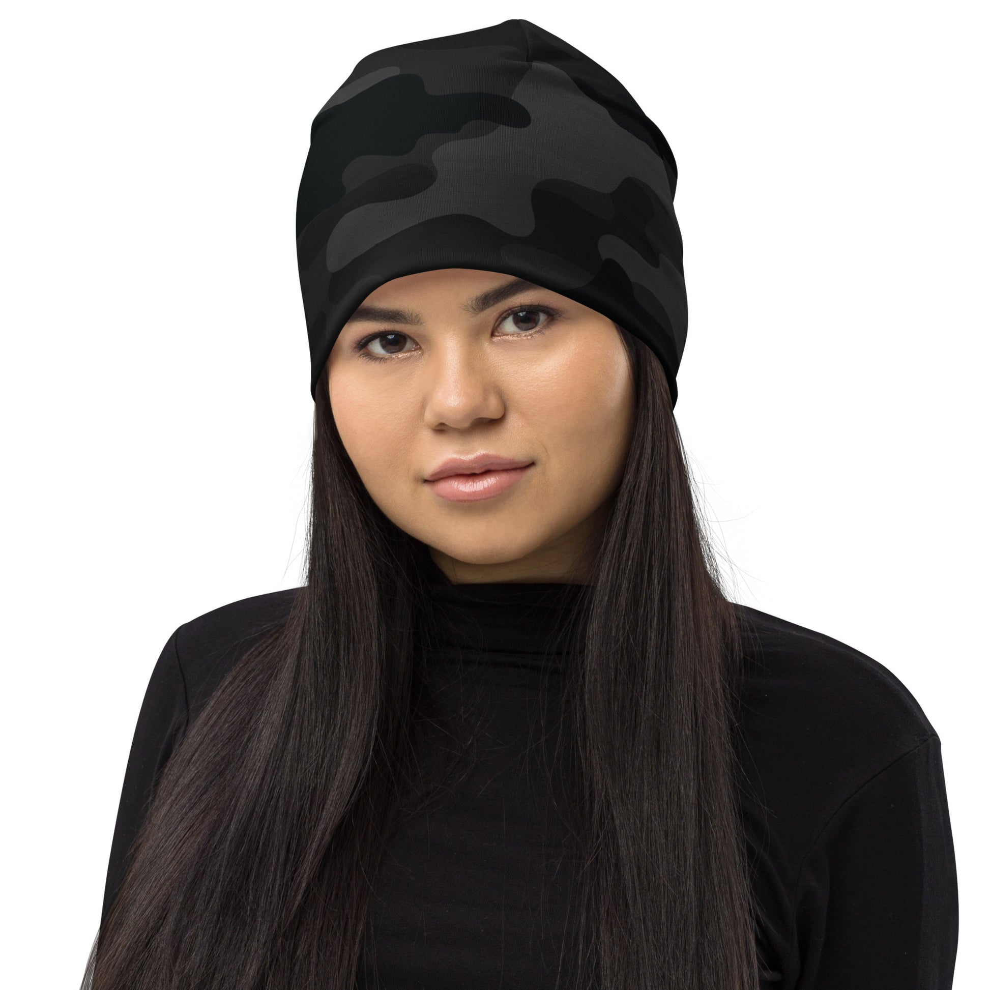 Camouflage Beanie | Black