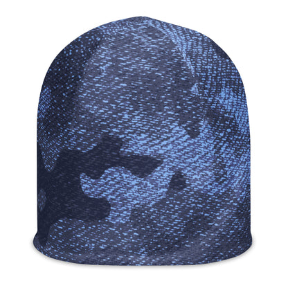 Camouflage Beanie | Denim Blue