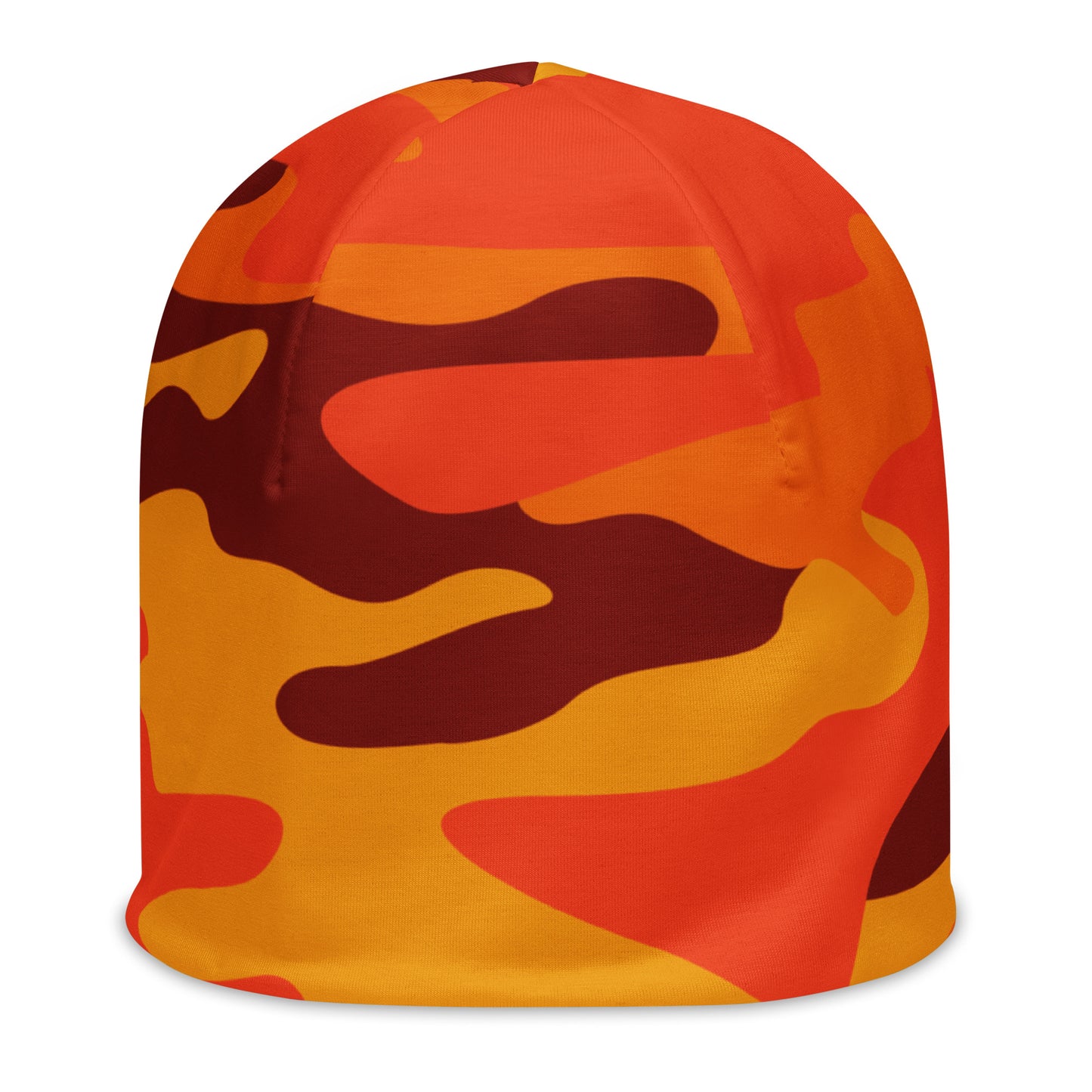 Camouflage Beanie | Orange & Red