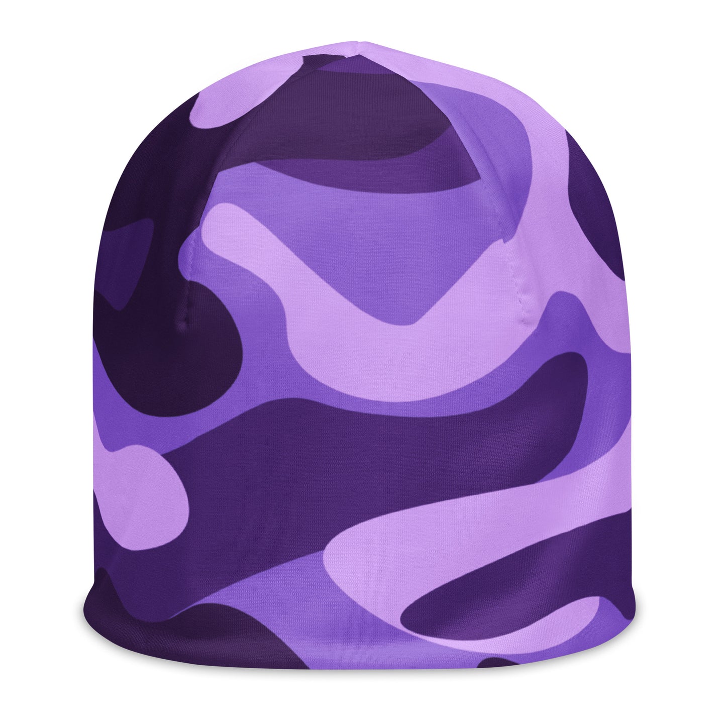 Camouflage Beanie | Purple, Blue, and Mauve