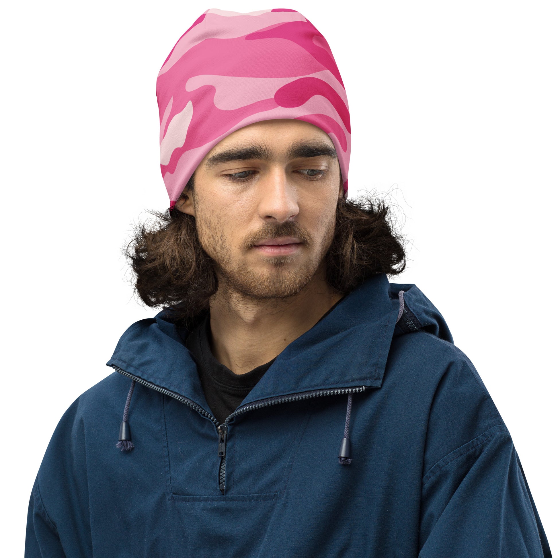 Camouflage Beanie | Lavender Pink