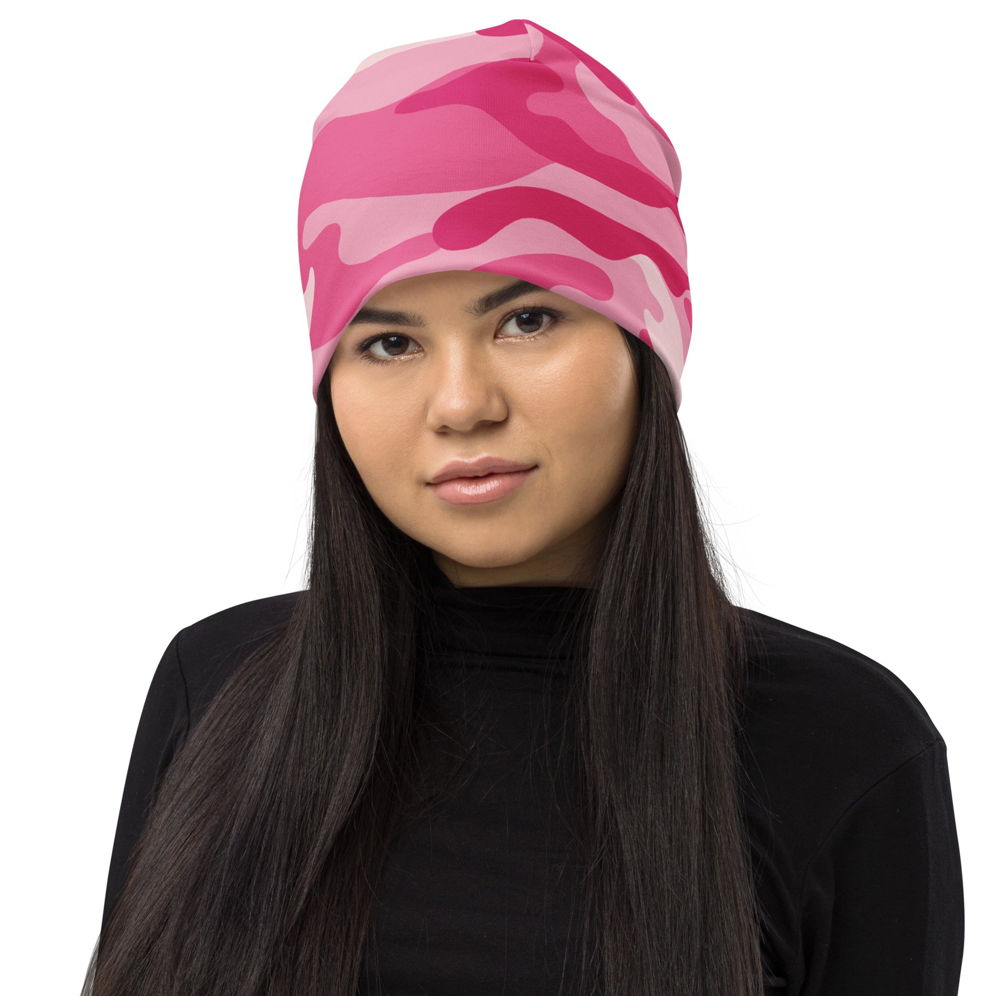 Camouflage Beanie | Lavender Pink