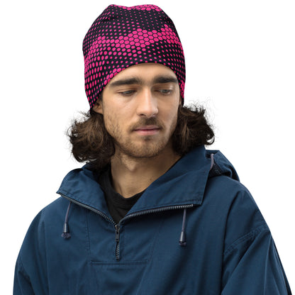 Camouflage Beanie | Digital Pink