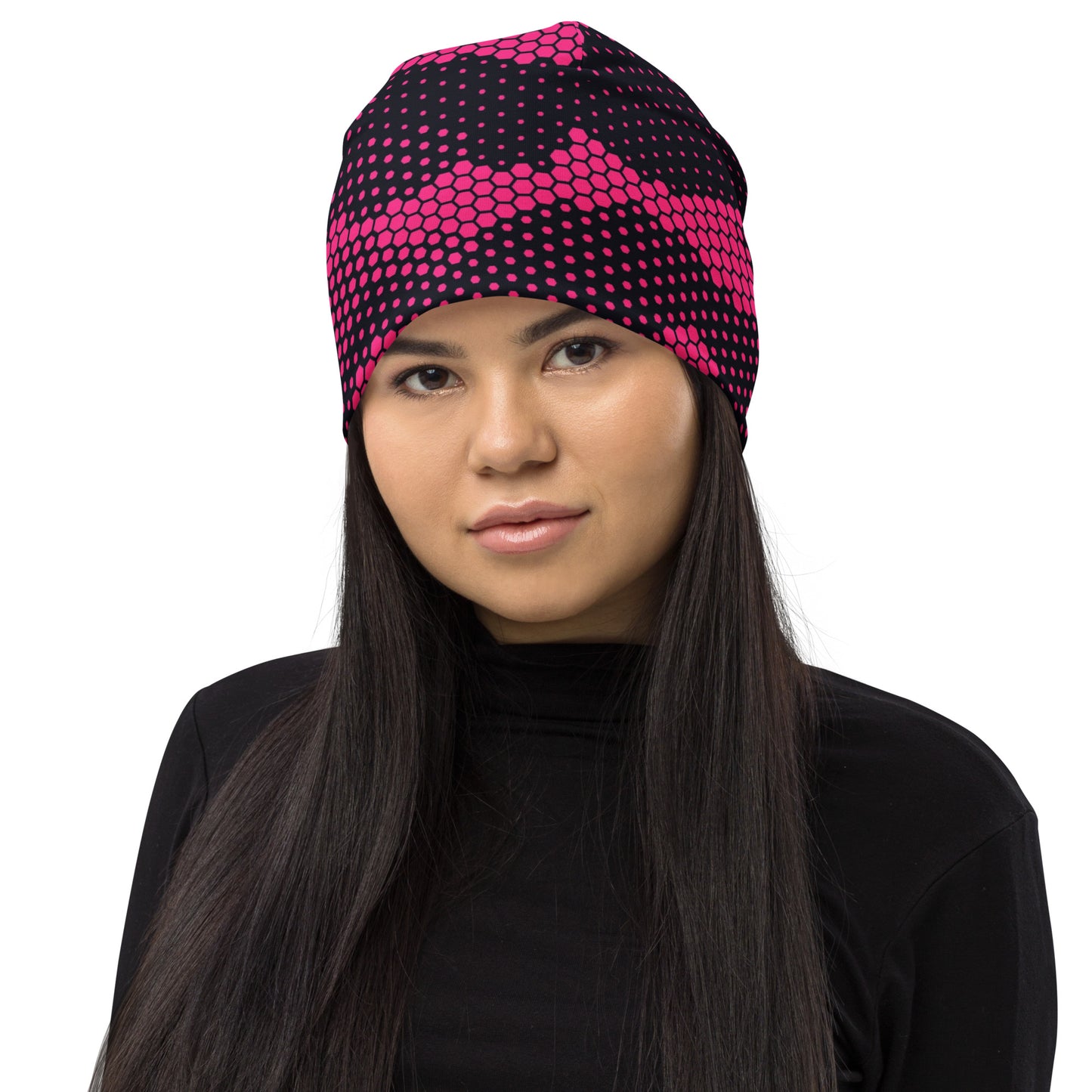 Camouflage Beanie | Digital Pink