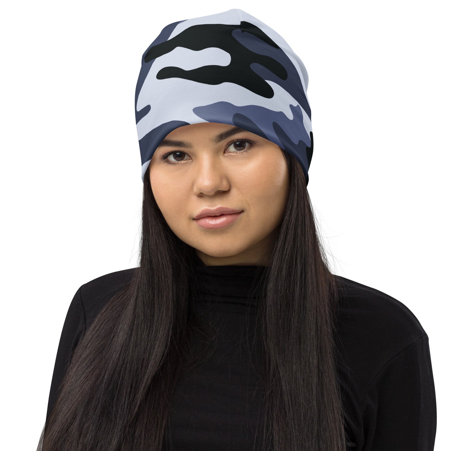 Camouflage Beanie | Light Blue