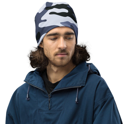 Camouflage Beanie | Light Blue