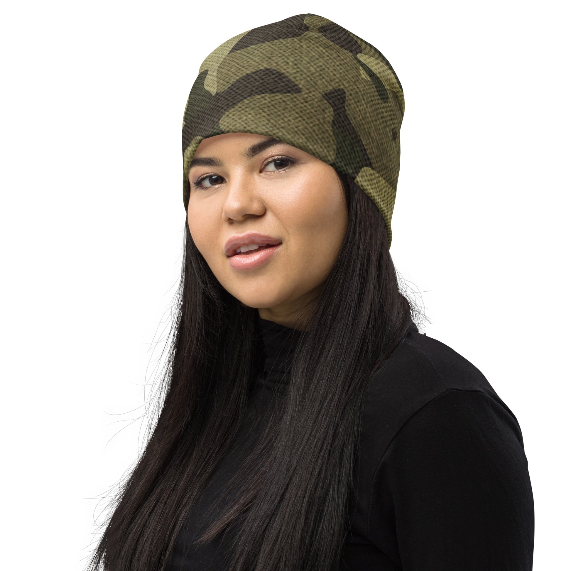 Camouflage Beanie | Green Fabric Design