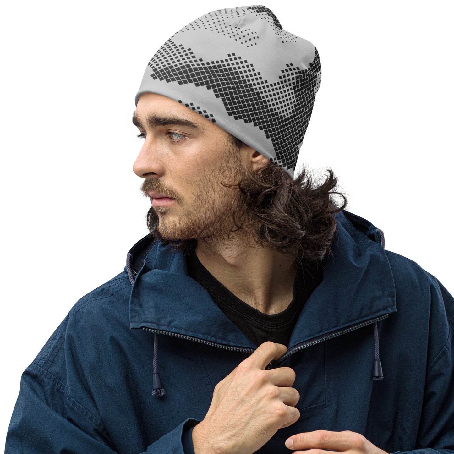 Camouflage Beanie | Digital Gray