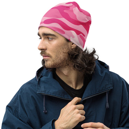 Camouflage Beanie | Lavender Pink