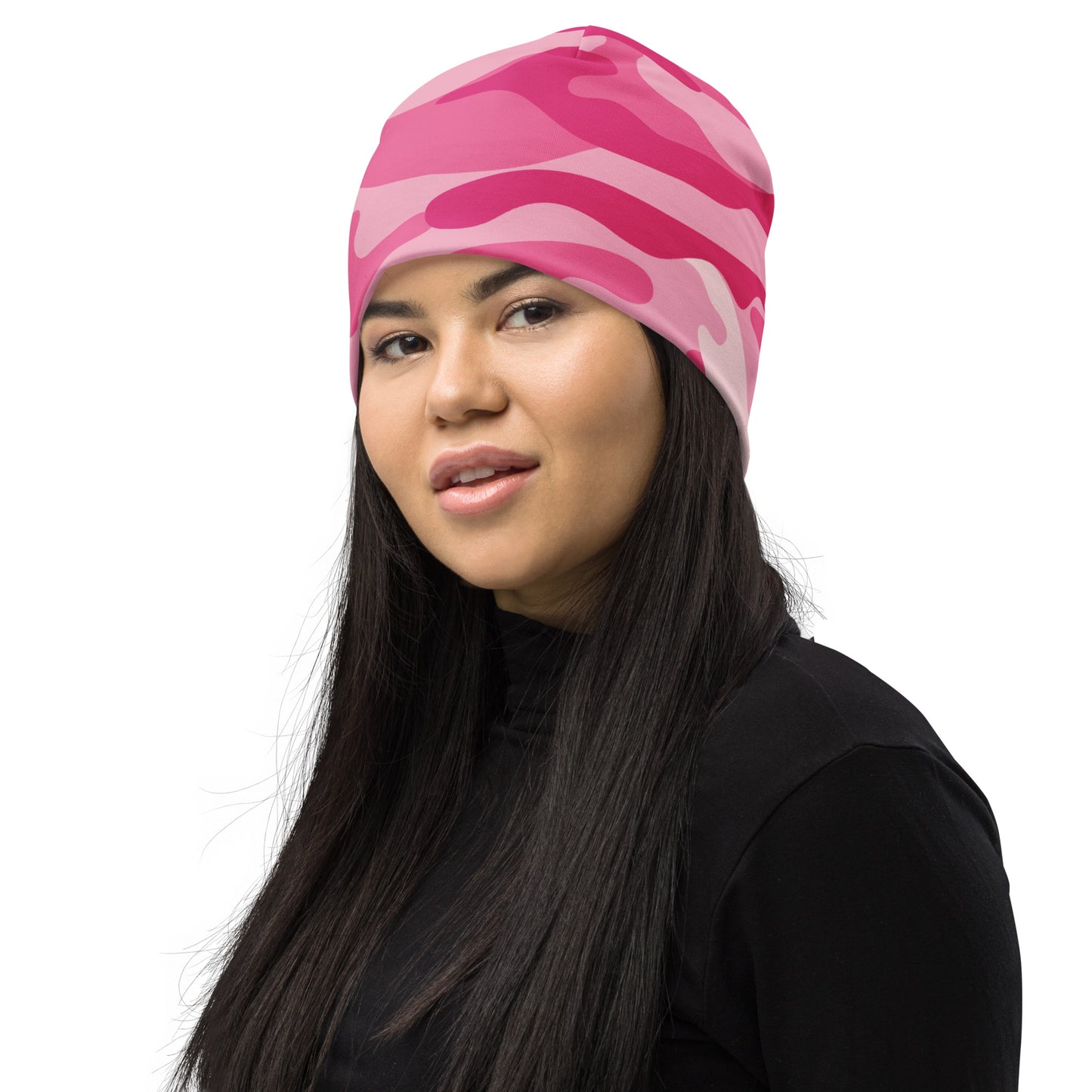 Camouflage Beanie | Lavender Pink