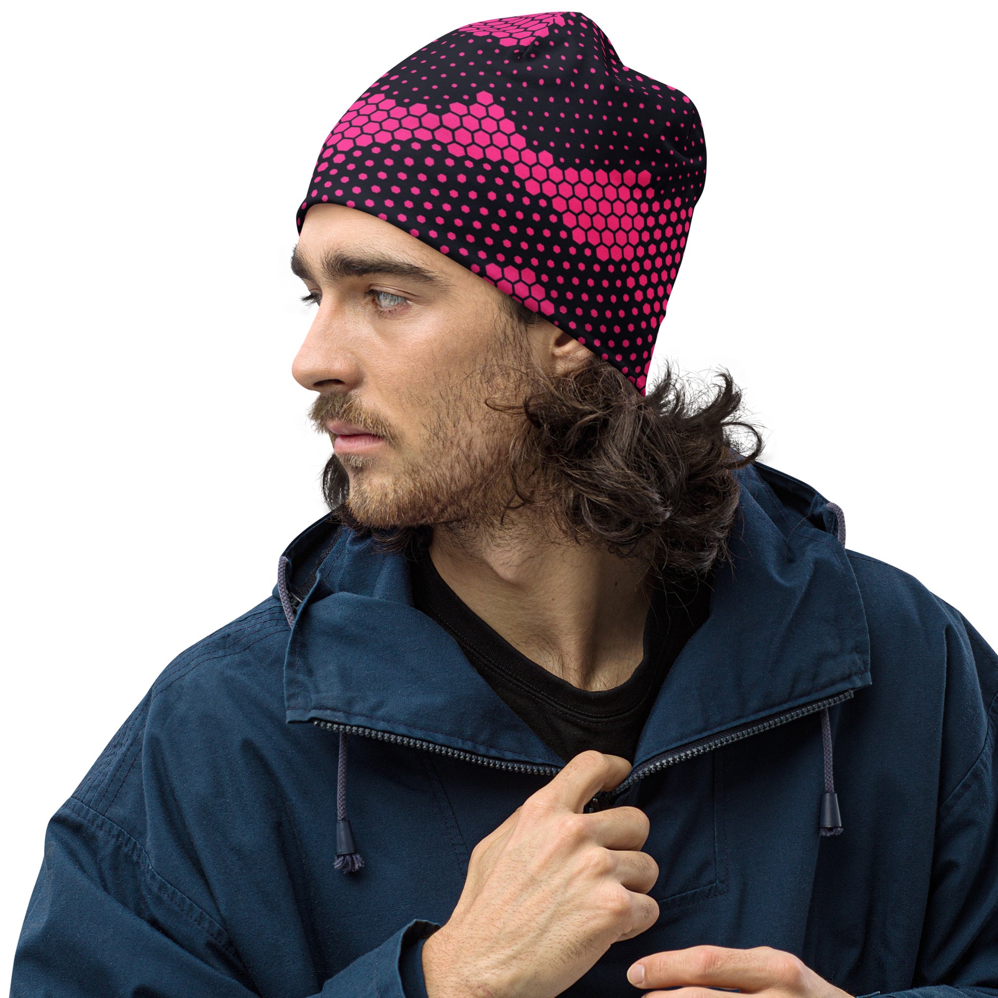 Camouflage Beanie | Digital Pink