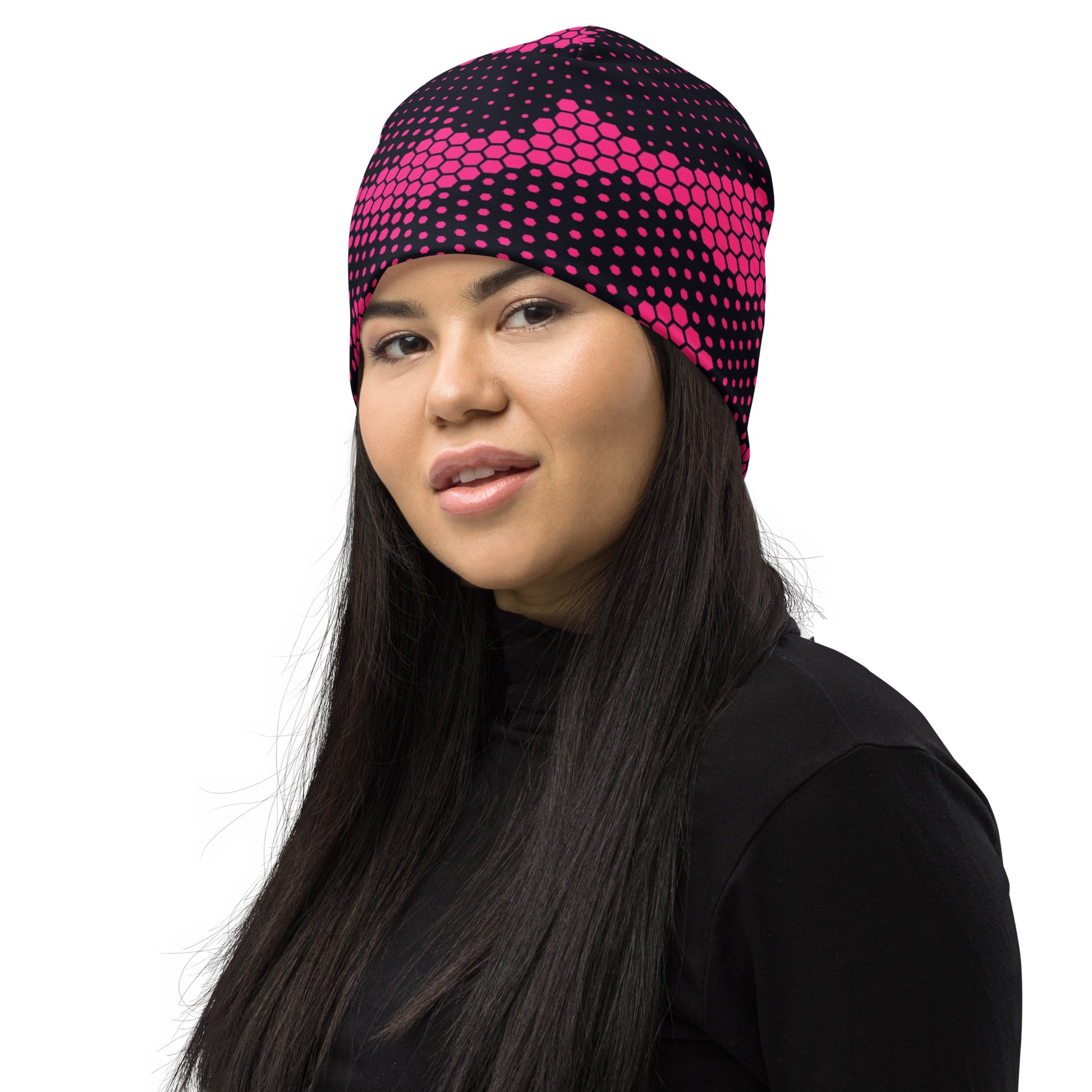 Camouflage Beanie | Digital Pink