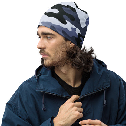 Camouflage Beanie | Light Blue