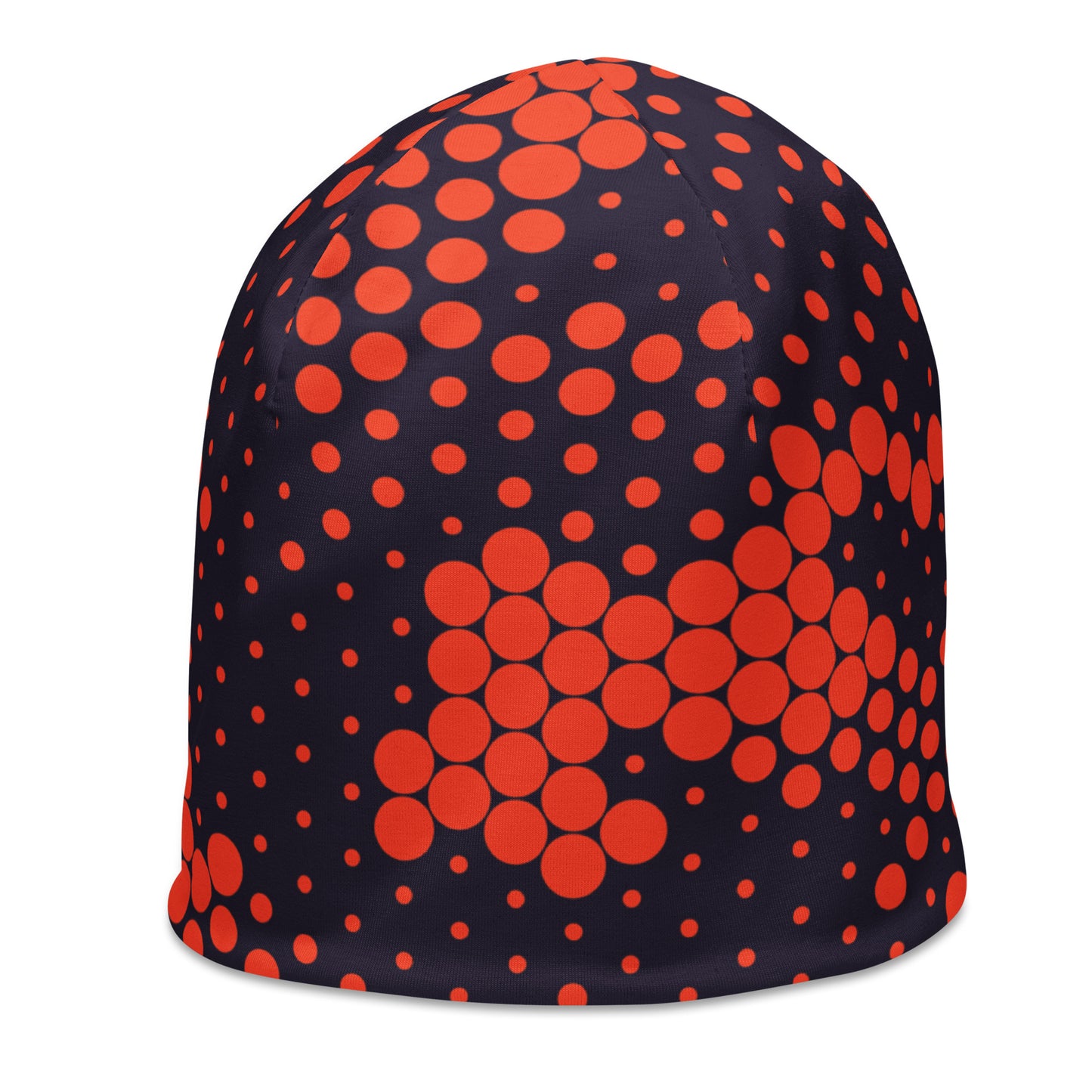 Camouflage Beanie | Orange & Blue Digital