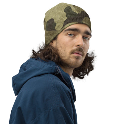 Camouflage Beanie | Green Fabric Design