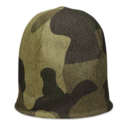 Camouflage Beanie | Green Fabric Design