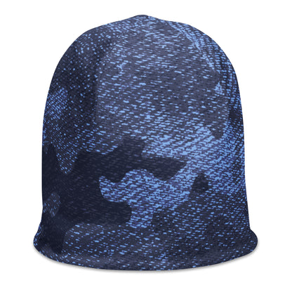 Camouflage Beanie | Denim Blue