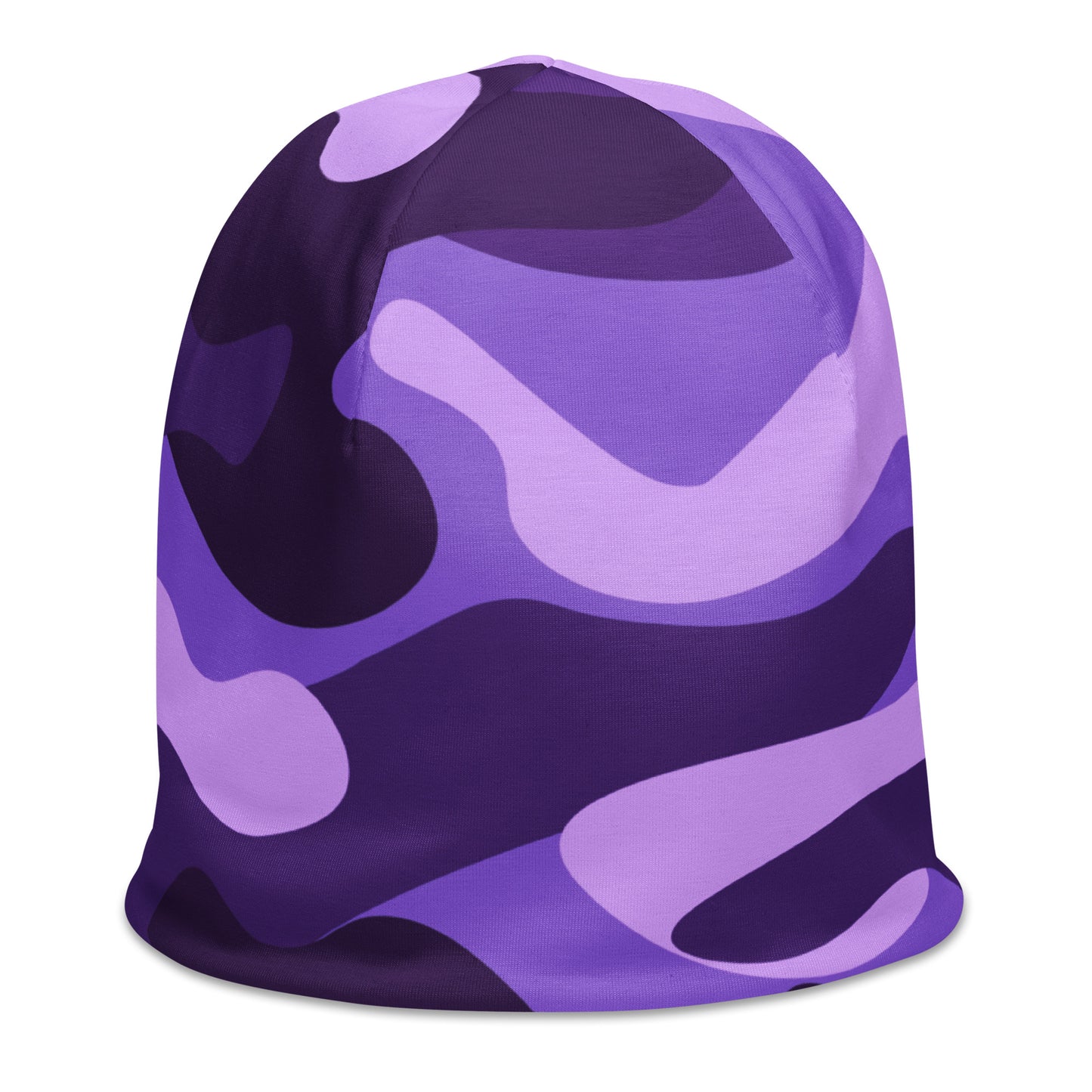 Camouflage Beanie | Purple, Blue, and Mauve