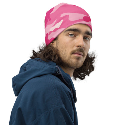 Camouflage Beanie | Lavender Pink