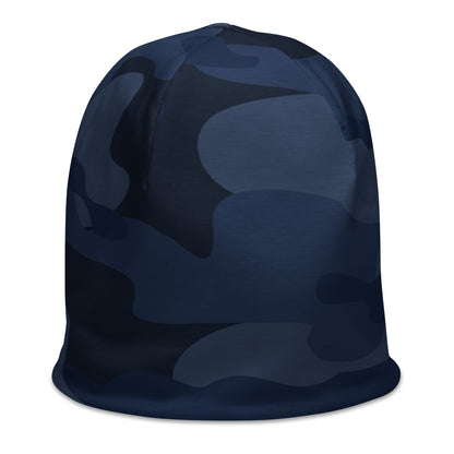 Camouflage Beanie | Deep Blue