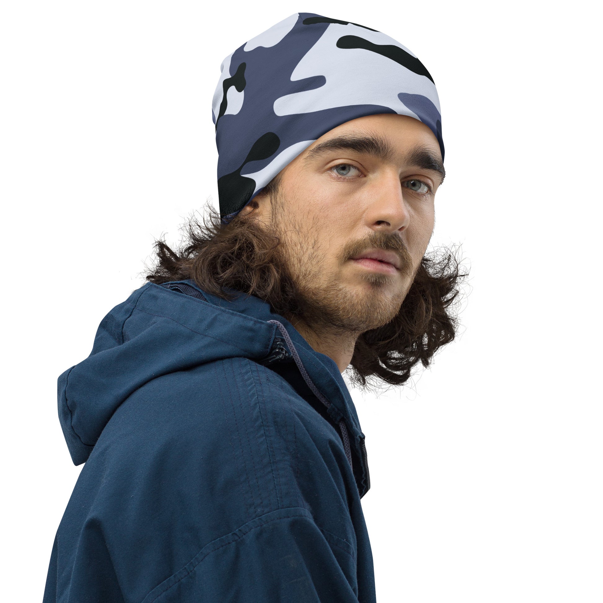 Camouflage Beanie | Light Blue