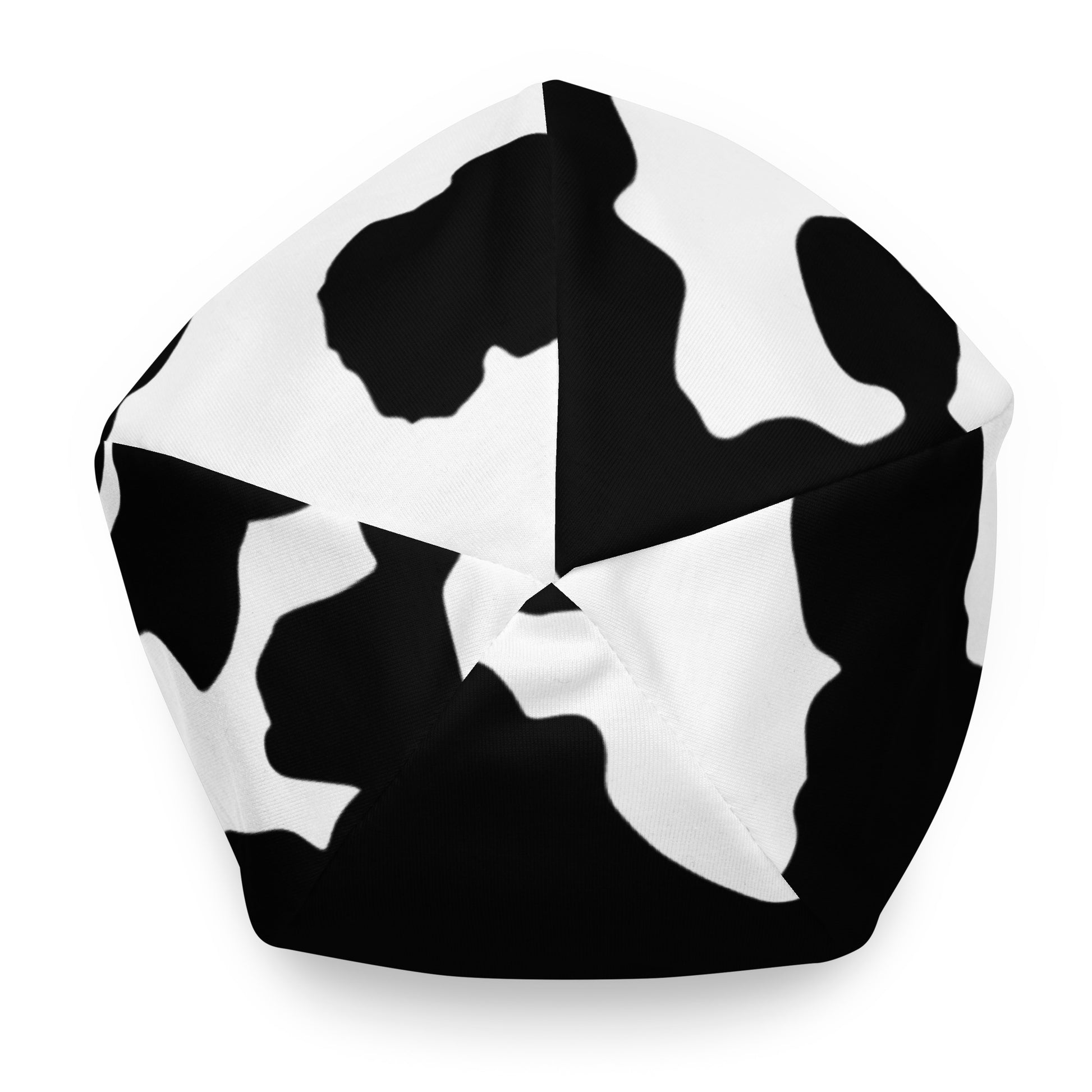 Camouflage Beanie | Black & White Cow Print