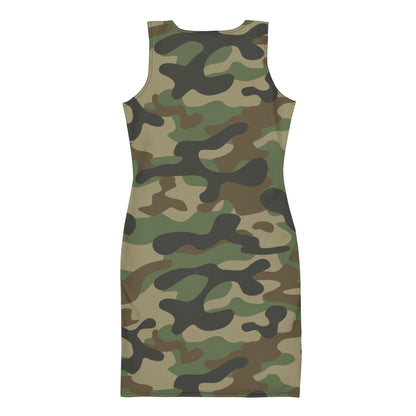 Camo Dress | Military Brown | Tight Bodycon Fit