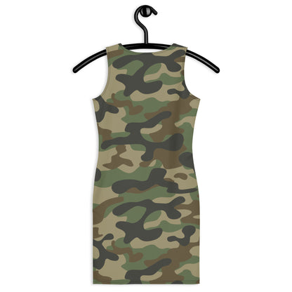 Camo Dress | Military Brown | Tight Bodycon Fit