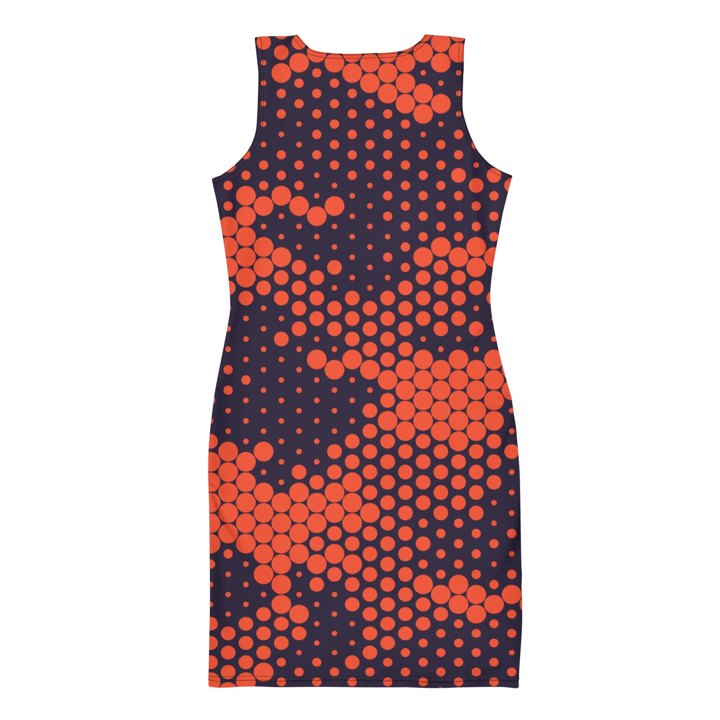 Camo Dress | Orange & Blue Digital | Tight Bodycon Fit