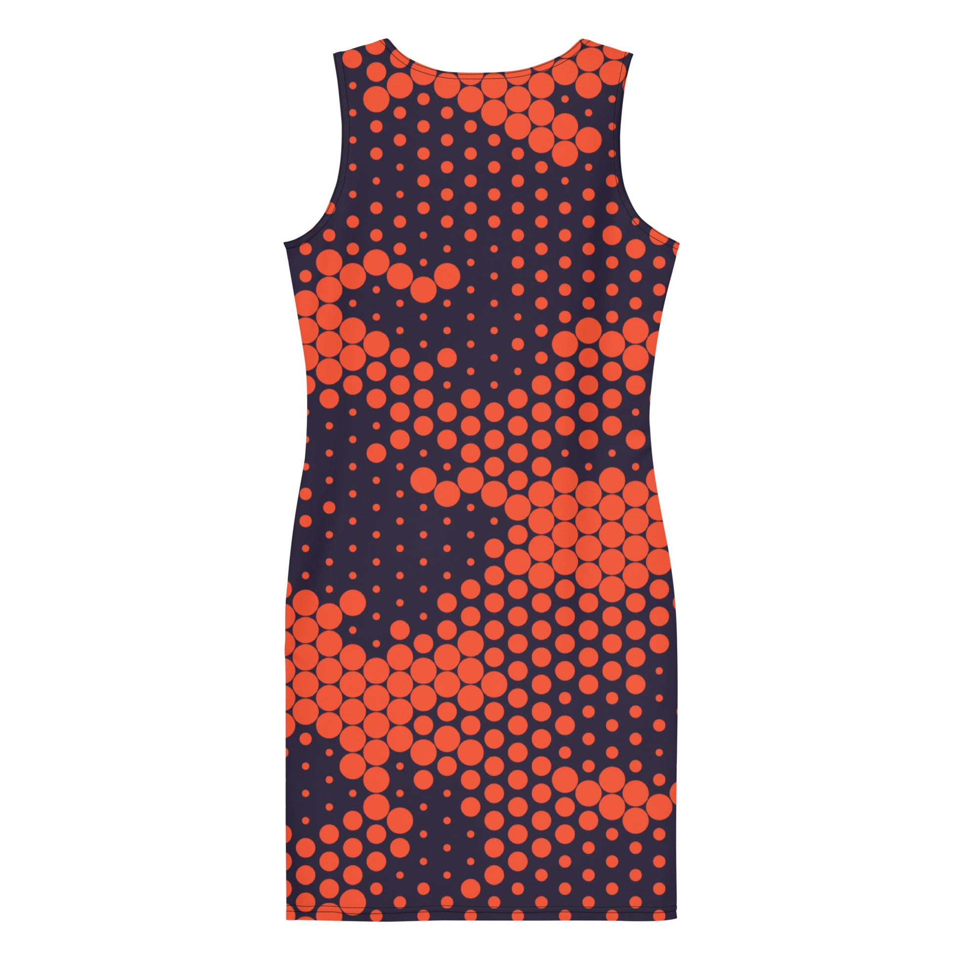 Camo Dress | Orange & Blue Digital | Tight Bodycon Fit