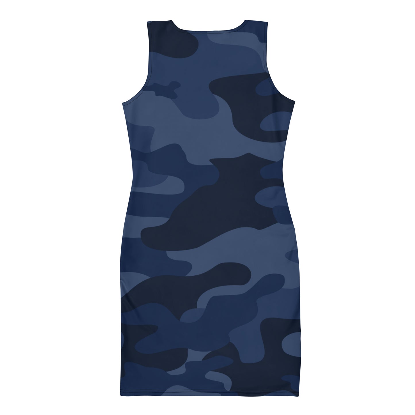 Camo Dress | Deep Blue Camouflage | Tight Bodycon Fit