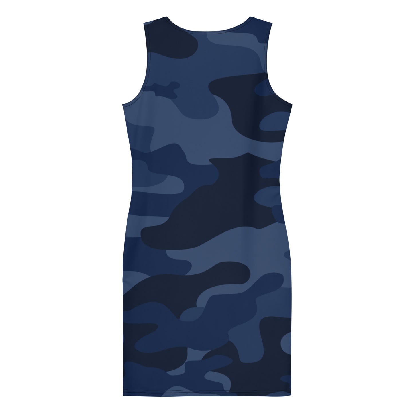 Camo Dress | Deep Blue Camouflage | Tight Bodycon Fit