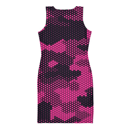 Camo Dress | Digital Pink Camouflage | Tight Bodycon Fit