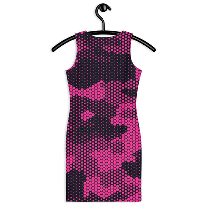 Camo Dress | Digital Pink Camouflage | Tight Bodycon Fit