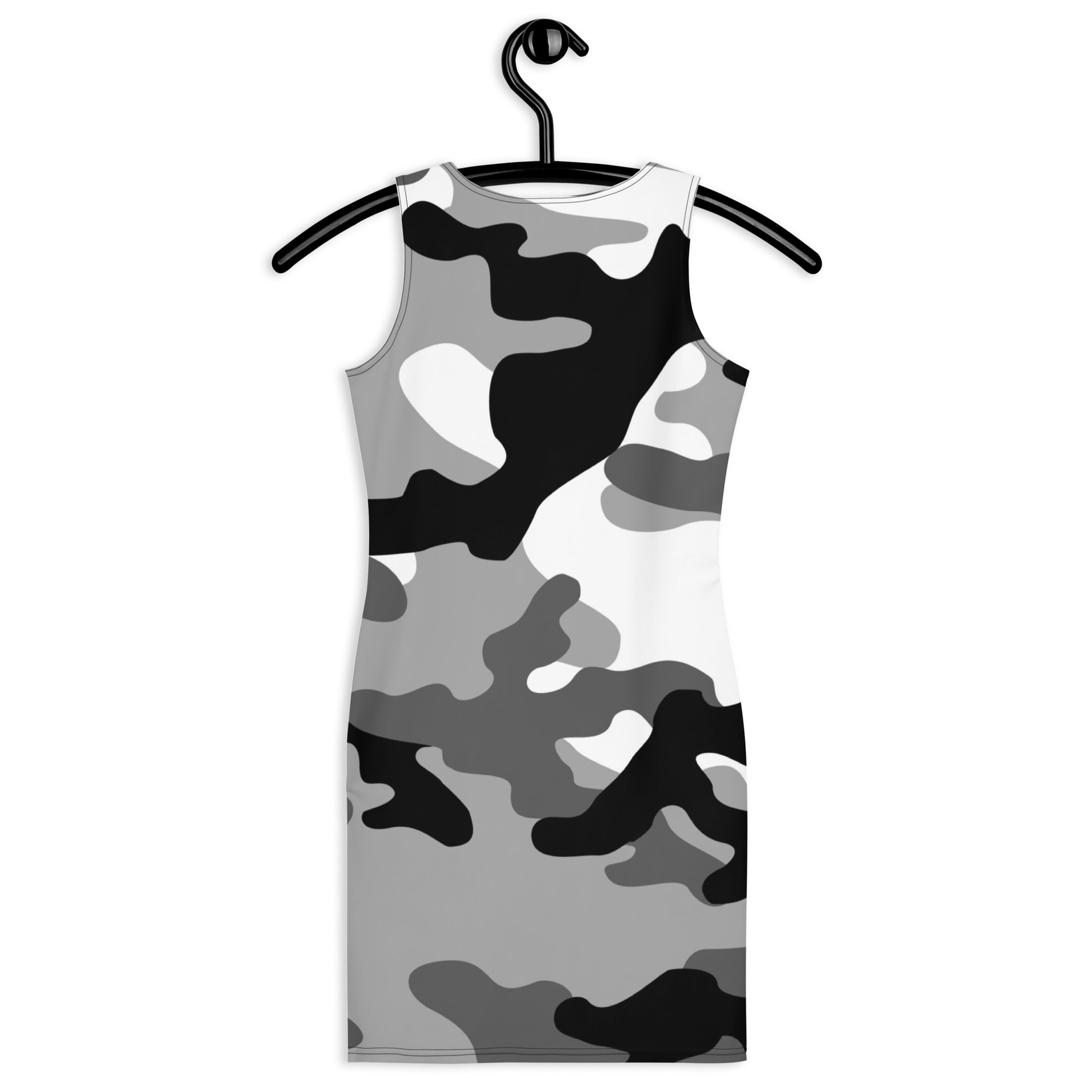 Camo Dress | Gray, Black, and White | Tight Bodycon Fit