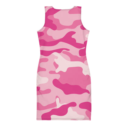 Camo Dress | Lavender Pink Camouflage | Tight Bodycon Fit