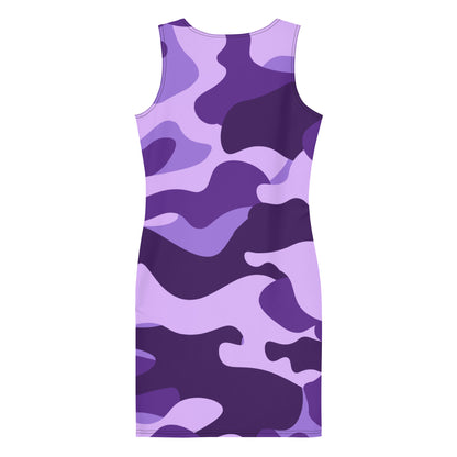 Camo Dress | Purple, Blue, and Mauve | Tight Bodycon Fit