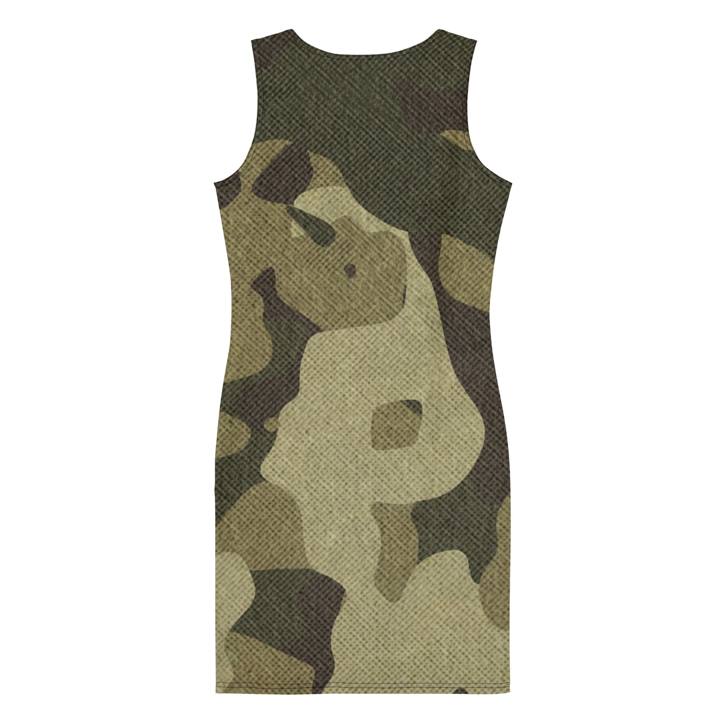 Camo Dress | Green Fabric Camouflage | Tight Bodycon Fit