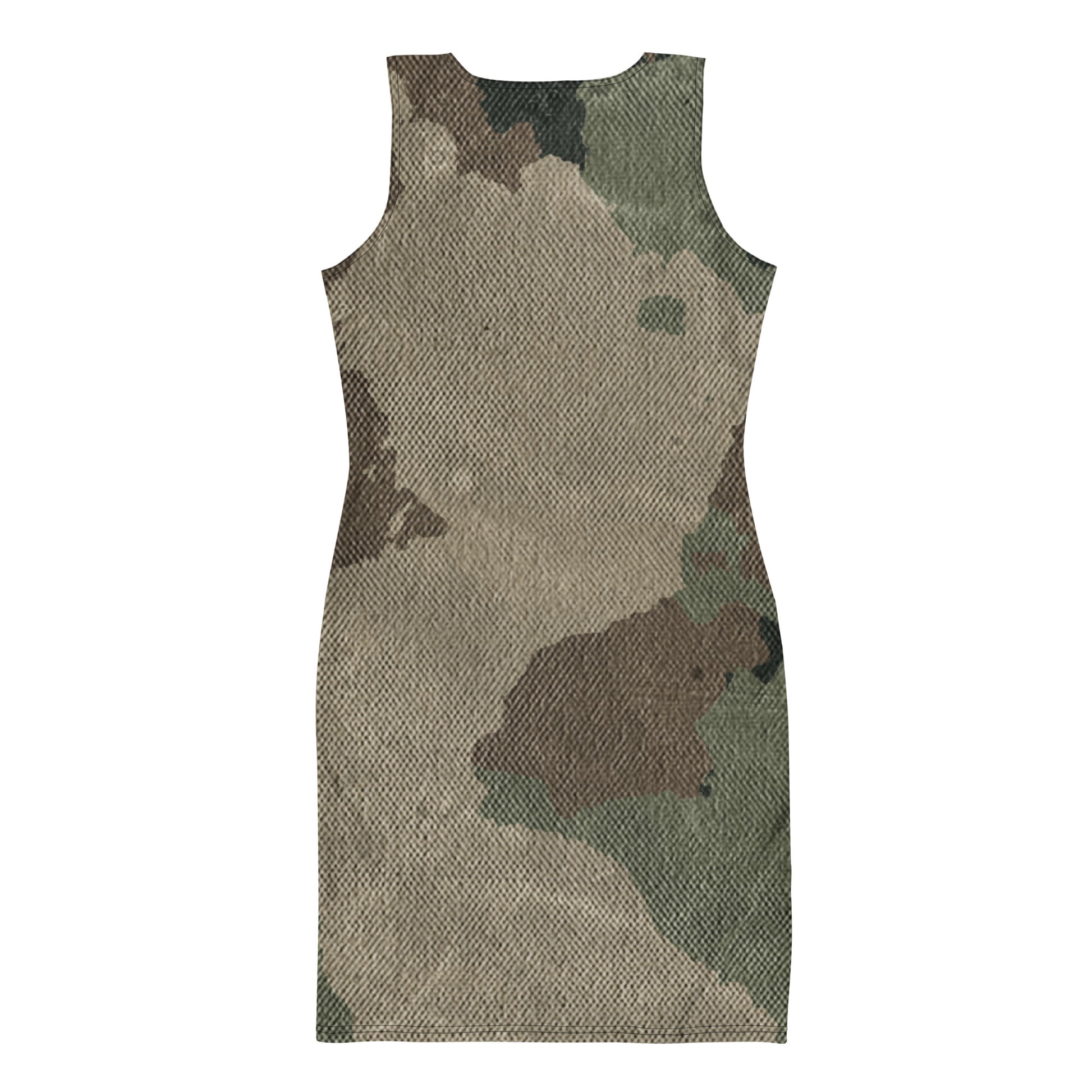 Camo Dress | Dirty Brown Camouflage | Tight Bodycon Fit