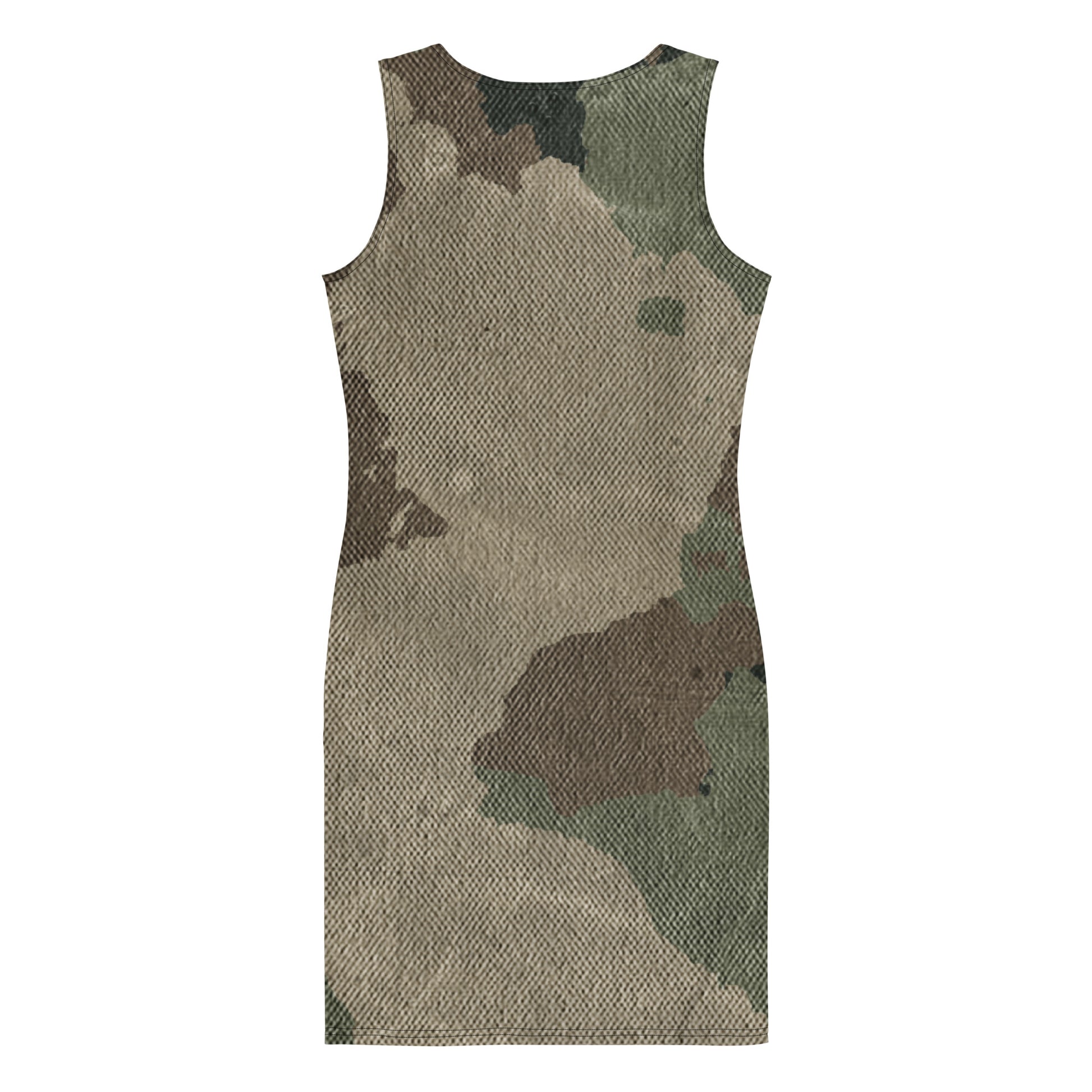 Camo Dress | Dirty Brown Camouflage | Tight Bodycon Fit