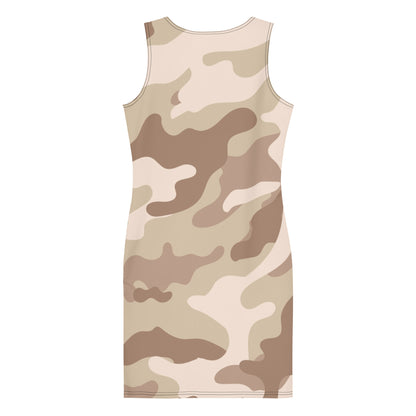 Camo Dress | Desert Brown Camouflage | Tight Bodycon Fit