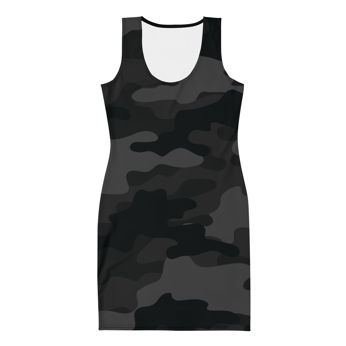 Camo Dress | Black Camouflage | Tight Bodycon Fit