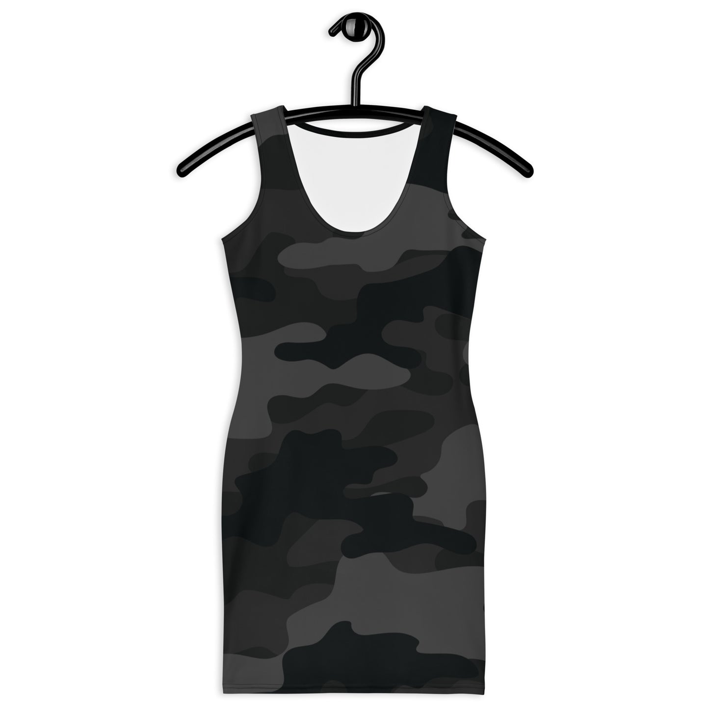 Camo Dress | Black Camouflage | Tight Bodycon Fit