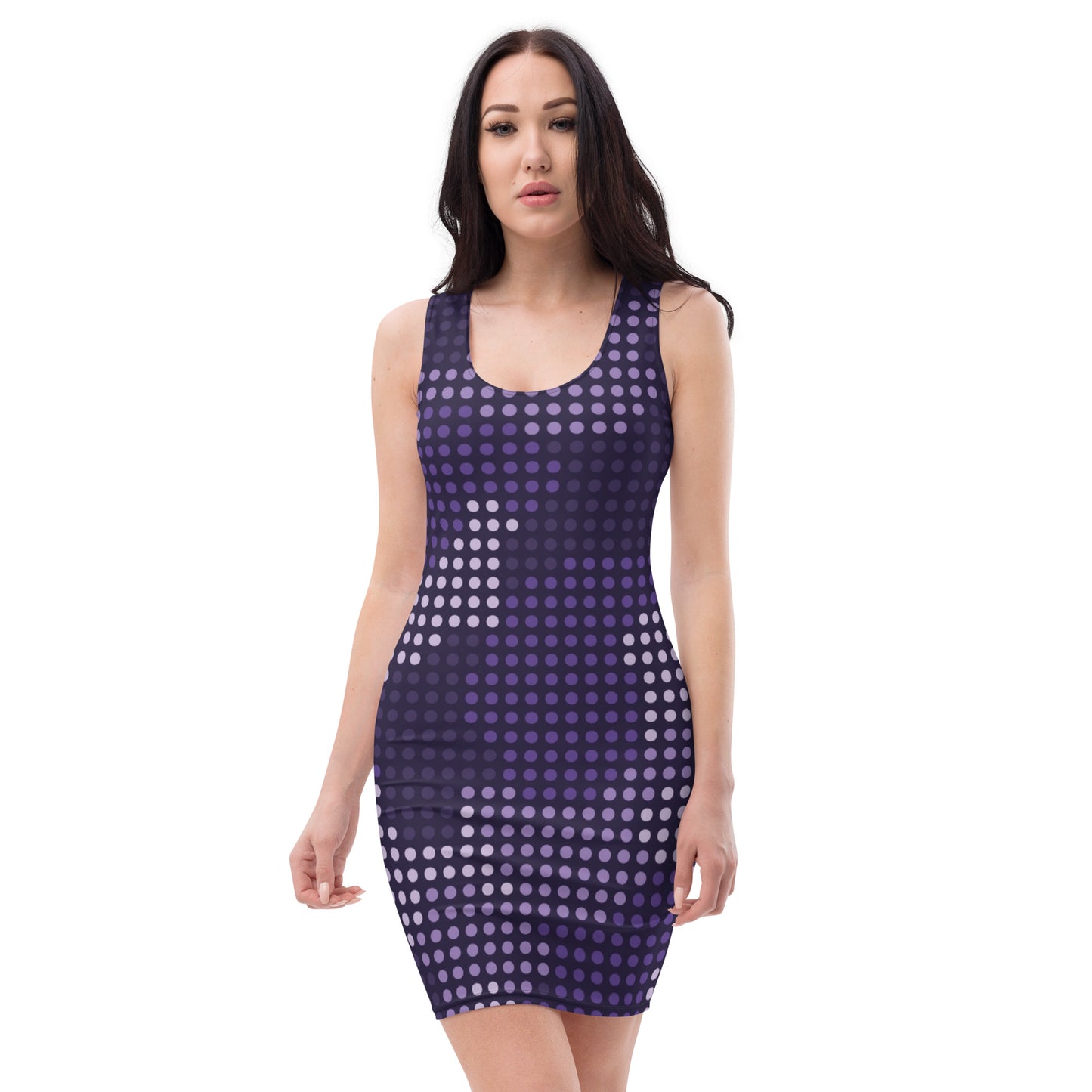 Camo Dress | Blue LED Camouflage | Tight Bodycon Fit