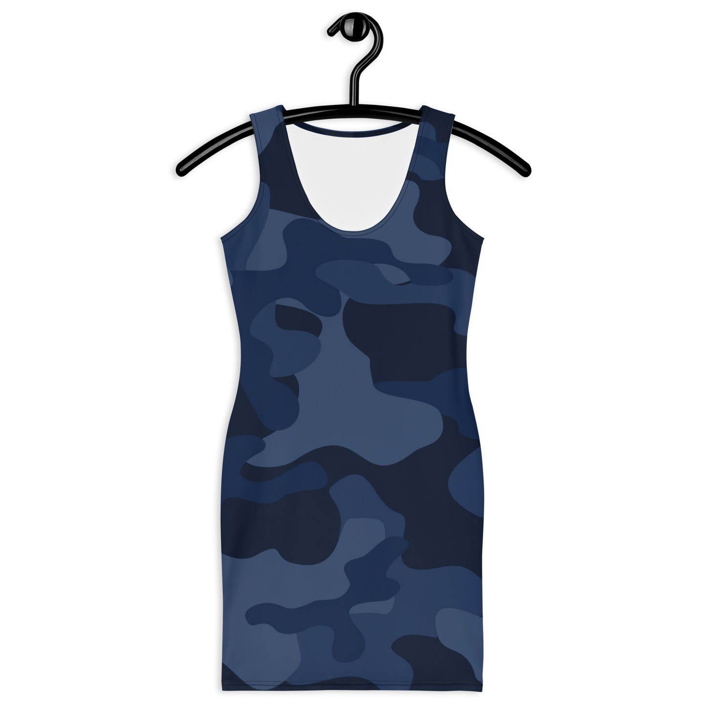 Camo Dress | Deep Blue Camouflage | Tight Bodycon Fit